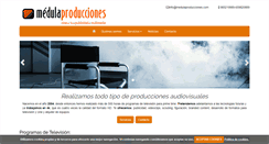 Desktop Screenshot of medulaproducciones.com